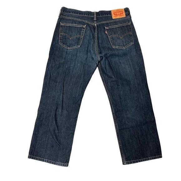 Levi's 514 Men's Straight Leg Dark Blue Jeans Size 34x30 See measurements - Picture 1 of 16
